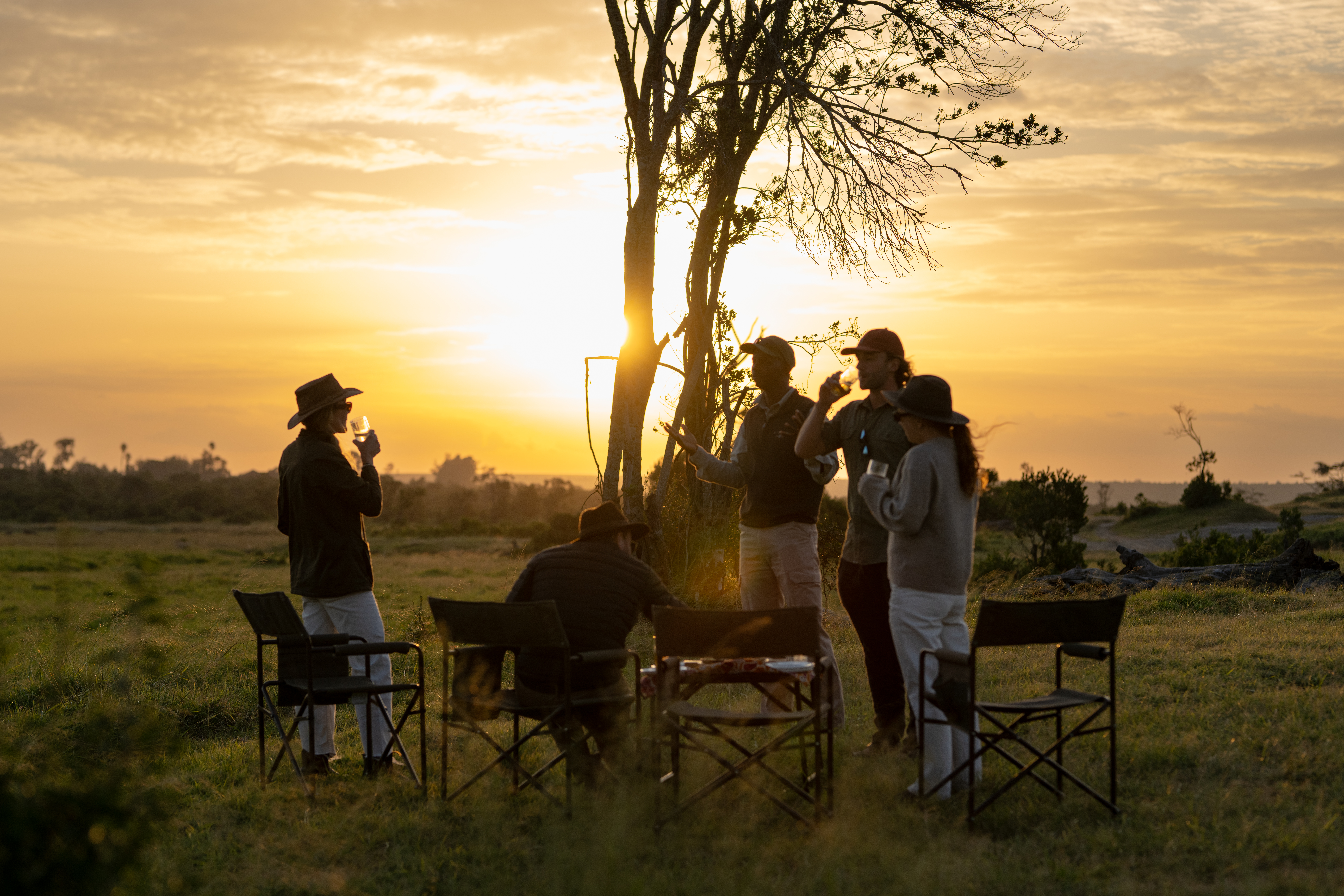 Private sundowners on a game drive, the kind of unhurried moment only a private safari allows
