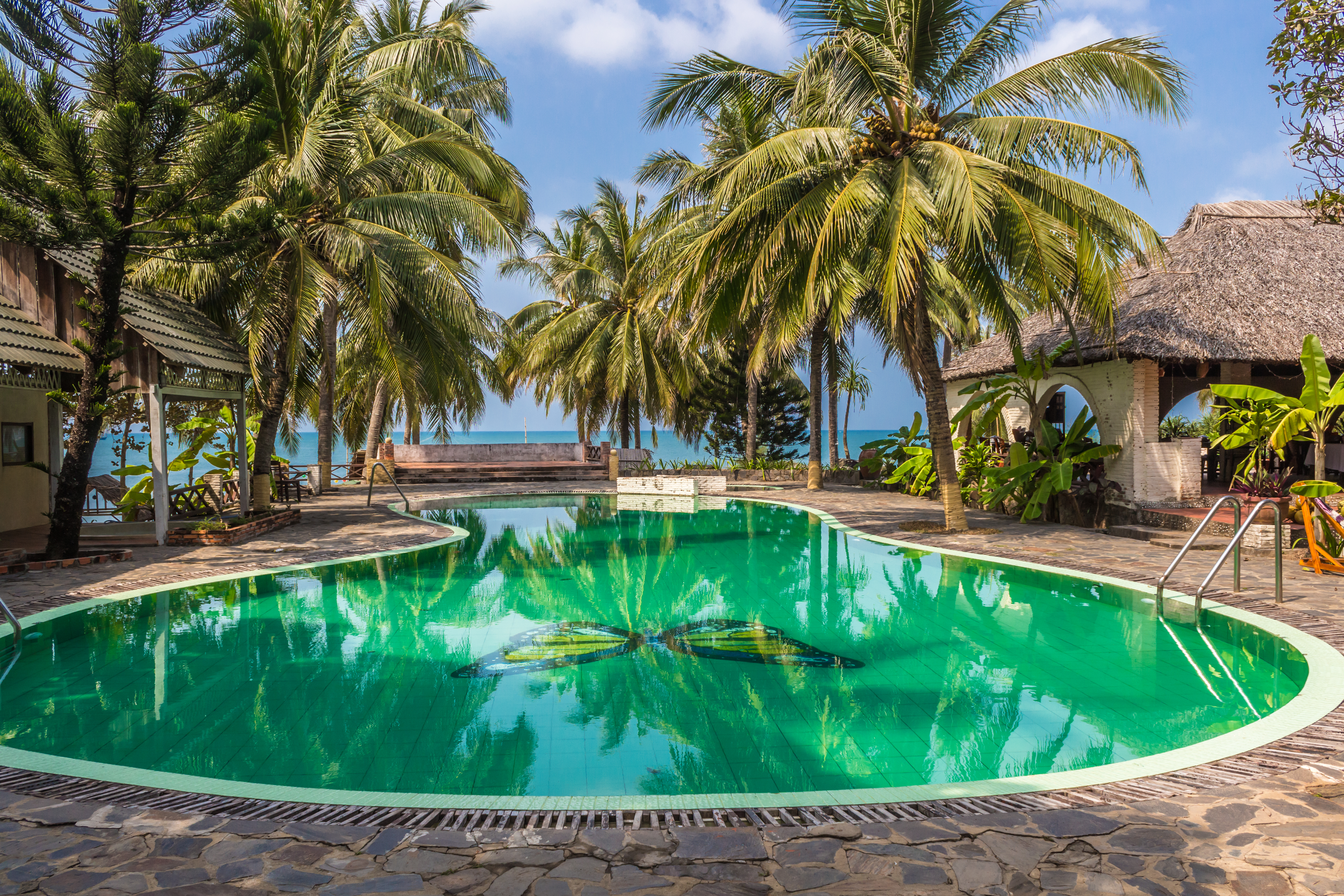 A Zanzibar beach resort on the turquoise Indian Ocean — the classic finale to a Tanzania trip
